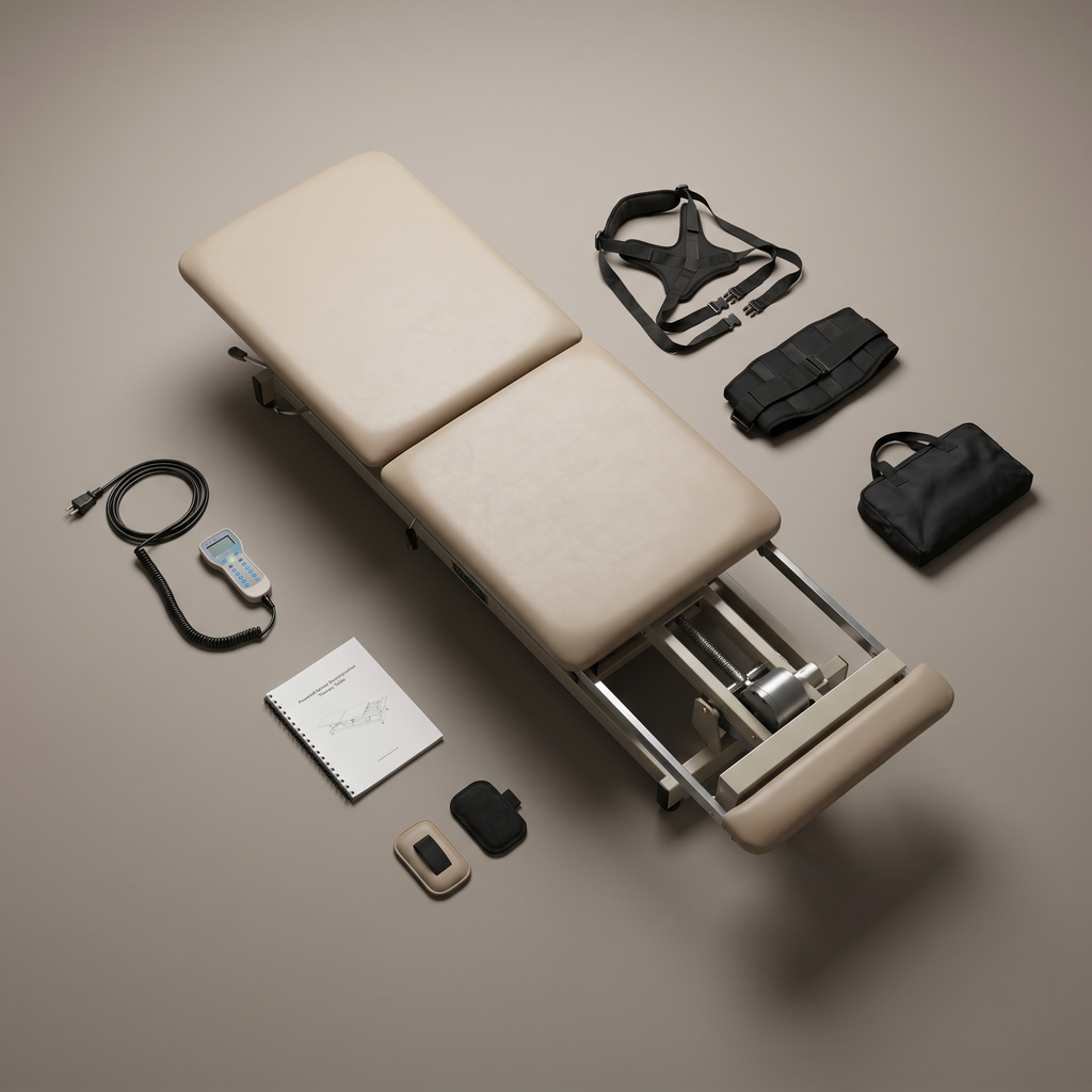 Acuity SpineFlex Powered Lumbar Decompression Table — spec view
